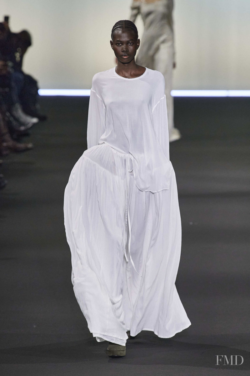 Mammina Aker featured in  the Ann Demeulemeester fashion show for Autumn/Winter 2020