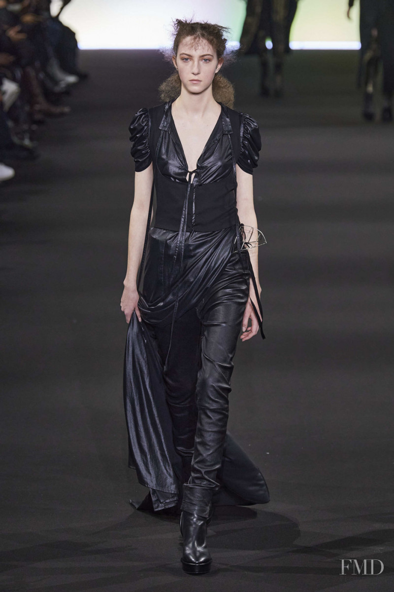 Evelyn Nagy featured in  the Ann Demeulemeester fashion show for Autumn/Winter 2020