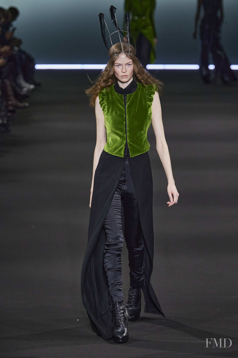 Kaja Wojakowska featured in  the Ann Demeulemeester fashion show for Autumn/Winter 2020