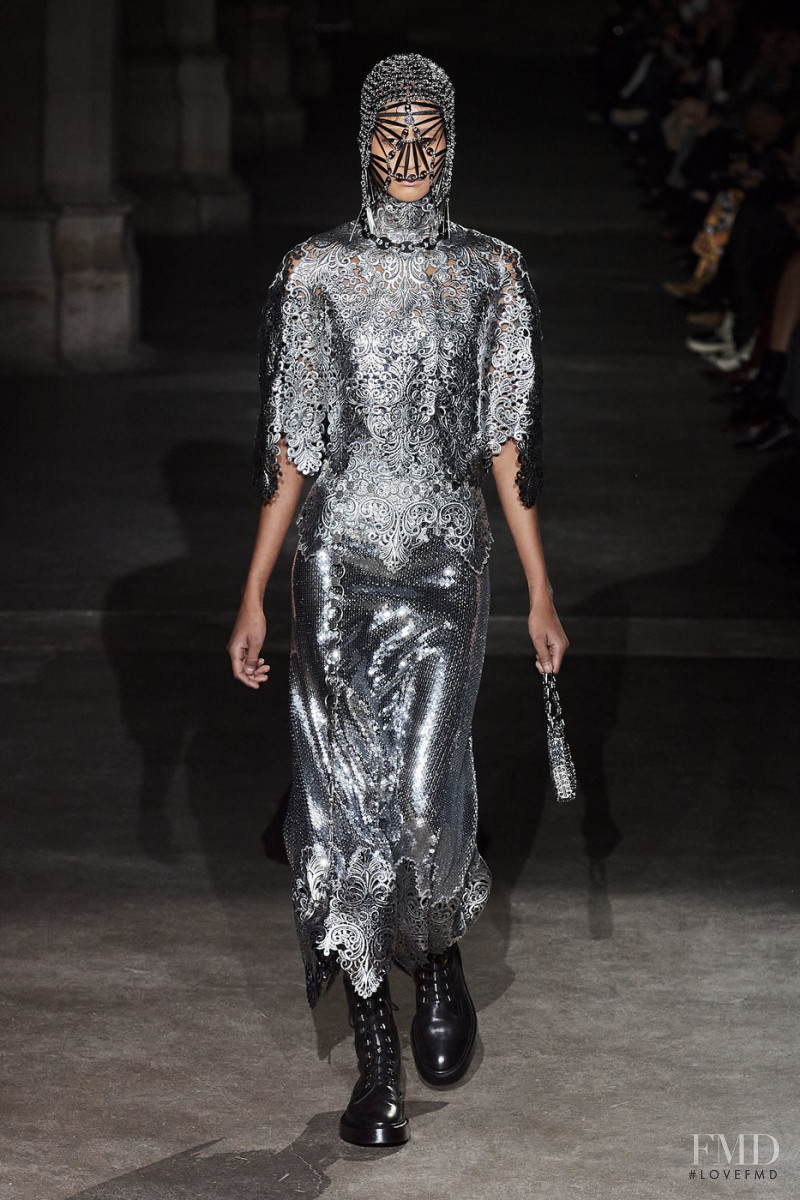Allexia De Jesus featured in  the Paco Rabanne fashion show for Autumn/Winter 2020