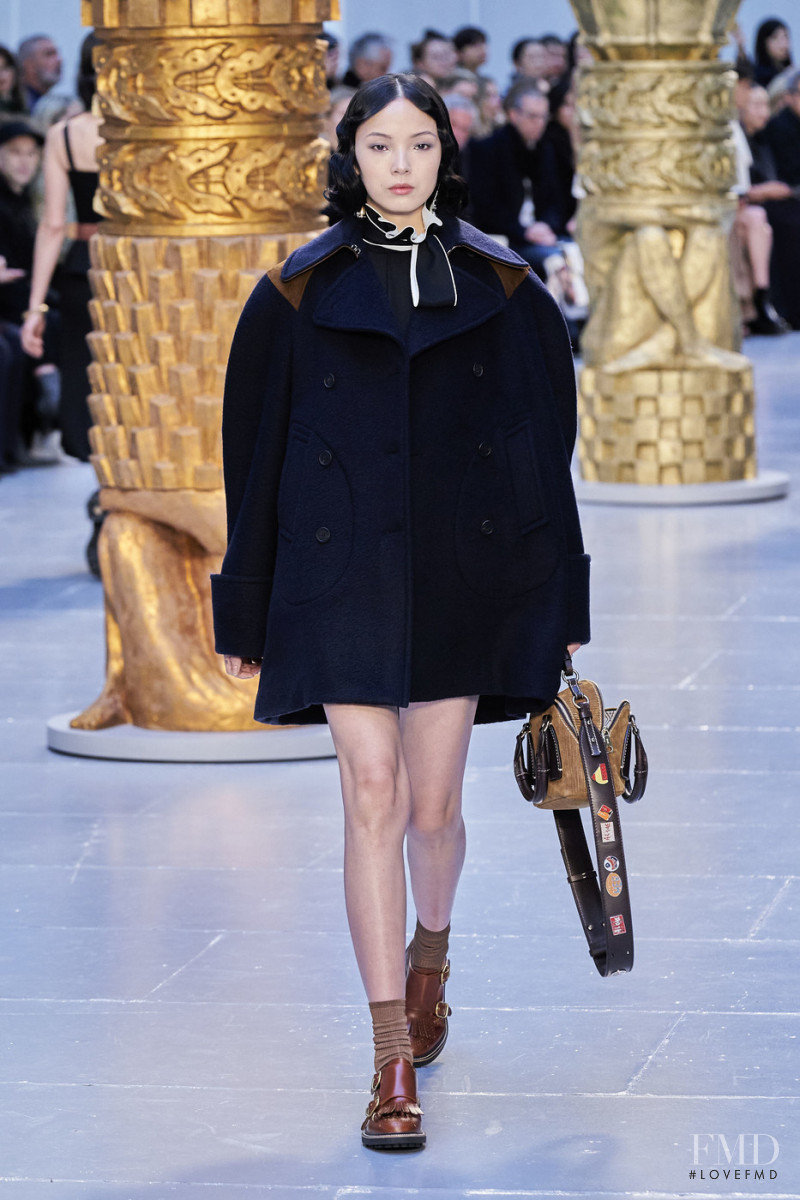 Xiao Wen Ju featured in  the Chloe fashion show for Autumn/Winter 2020