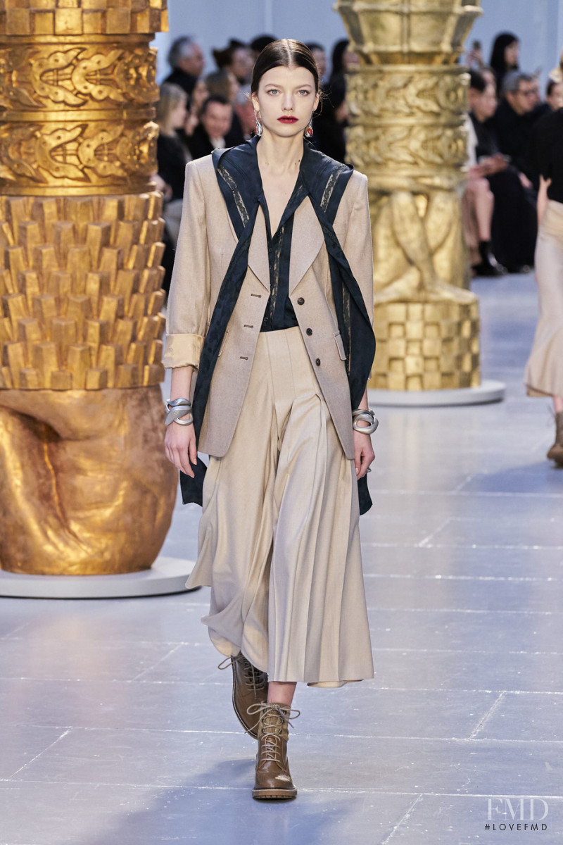Mathilde Henning featured in  the Chloe fashion show for Autumn/Winter 2020