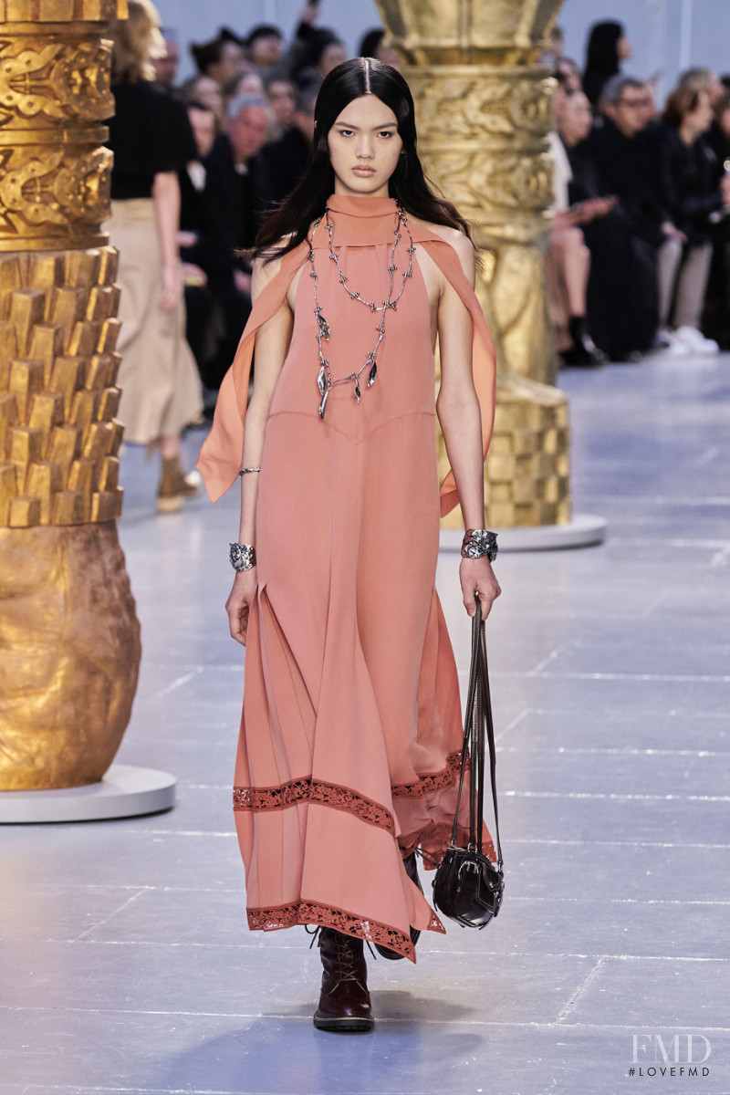 Qun Ye featured in  the Chloe fashion show for Autumn/Winter 2020
