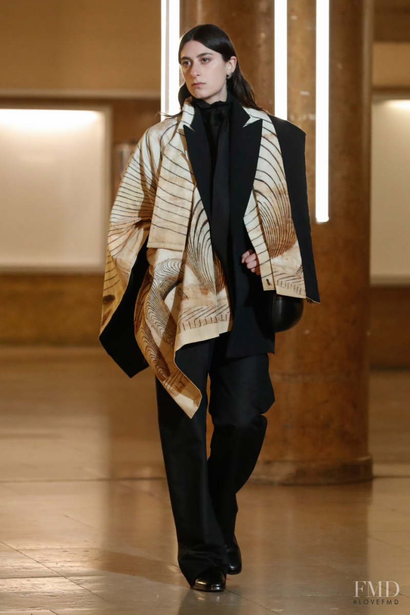 Olympia Christou featured in  the Christophe Lemaire fashion show for Autumn/Winter 2020