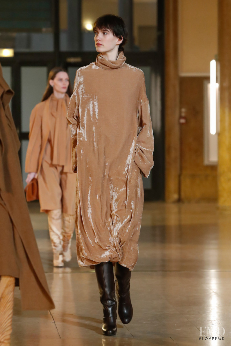 Ilya Vermeulen featured in  the Christophe Lemaire fashion show for Autumn/Winter 2020