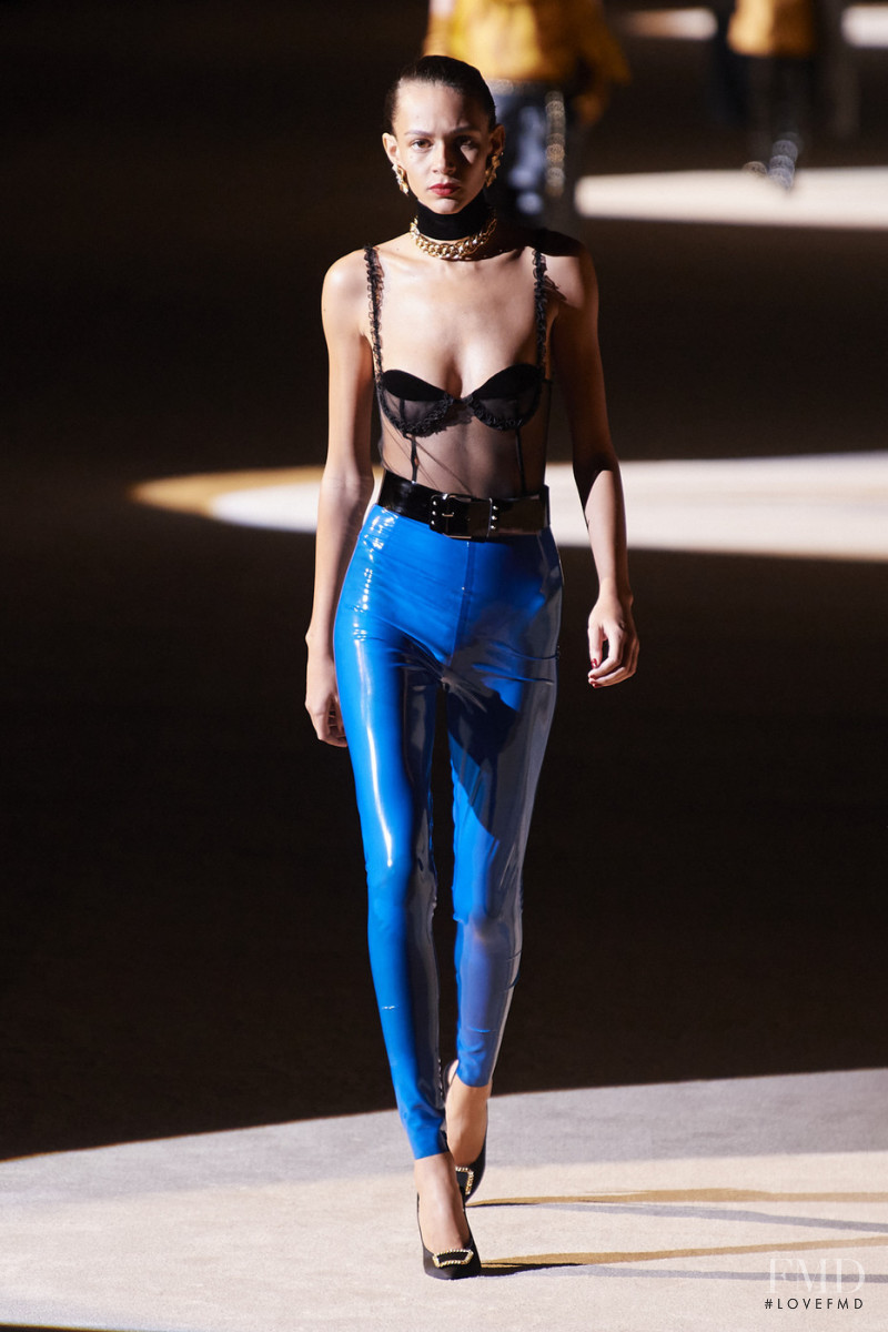 Binx Walton featured in  the Saint Laurent fashion show for Autumn/Winter 2020