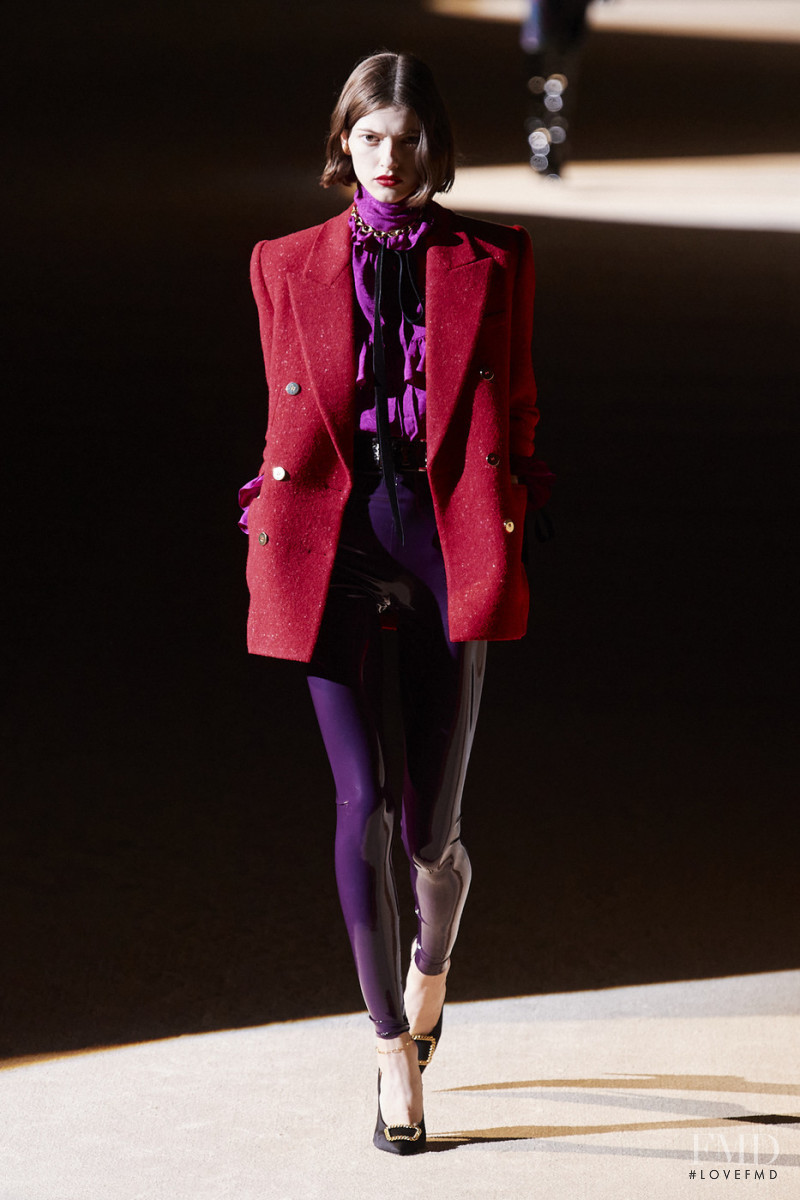 Valerie Scherzinger featured in  the Saint Laurent fashion show for Autumn/Winter 2020