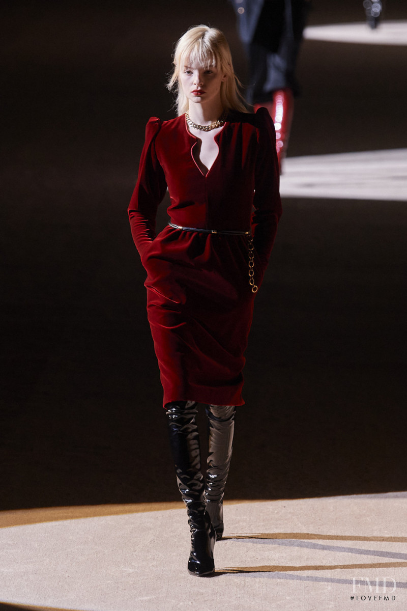 Antonia Przedpelska featured in  the Saint Laurent fashion show for Autumn/Winter 2020