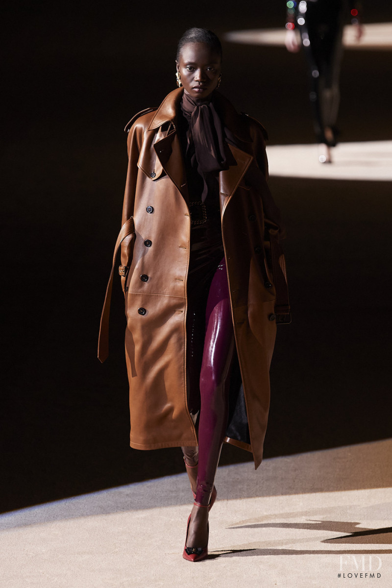 Agi Akur featured in  the Saint Laurent fashion show for Autumn/Winter 2020