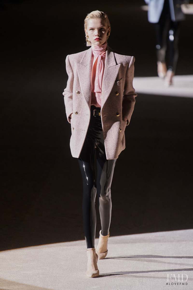 Kate Kina featured in  the Saint Laurent fashion show for Autumn/Winter 2020