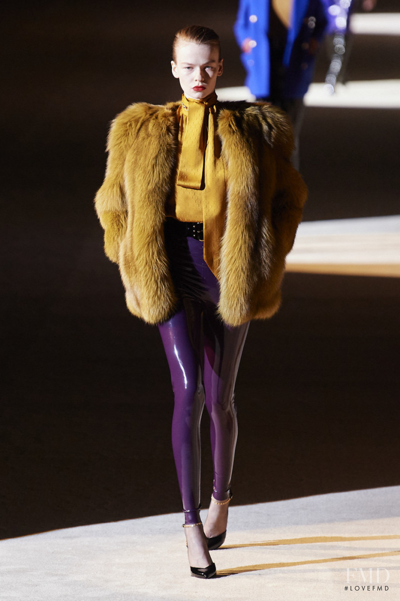 Kaja Wojakowska featured in  the Saint Laurent fashion show for Autumn/Winter 2020