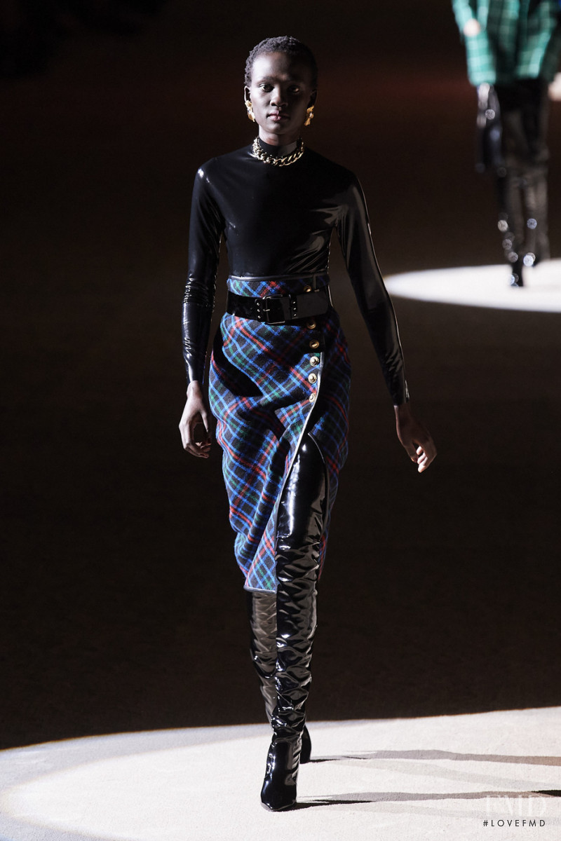 Aliet Sarah Isaiah featured in  the Saint Laurent fashion show for Autumn/Winter 2020