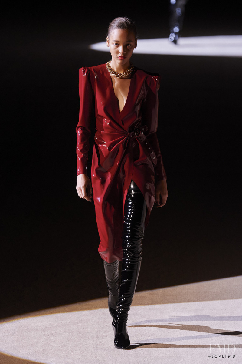 Sculy Mejia Escobosa featured in  the Saint Laurent fashion show for Autumn/Winter 2020