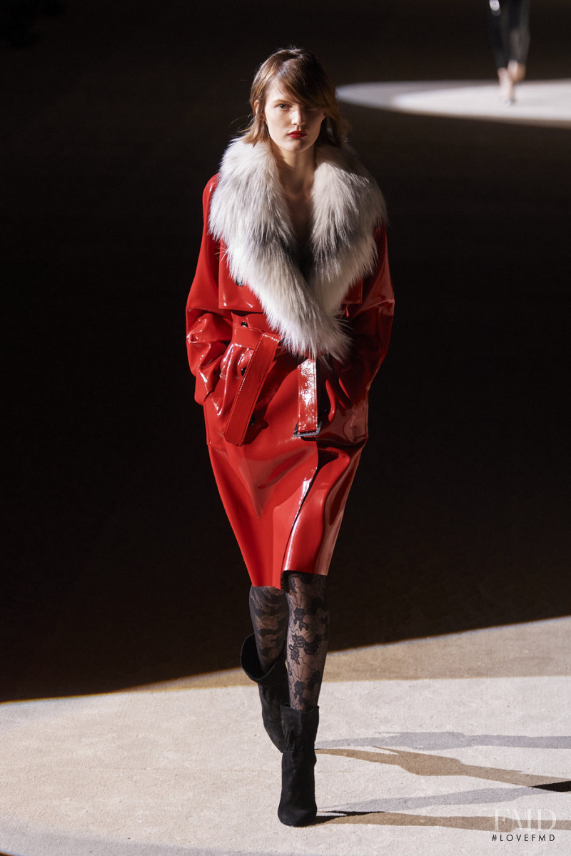 Ireen Tabolova featured in  the Saint Laurent fashion show for Autumn/Winter 2020
