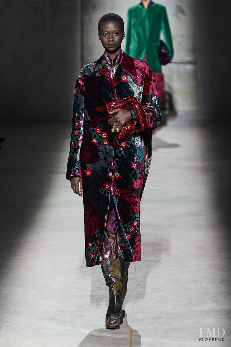 Fatou Jobe featured in  the Dries van Noten fashion show for Autumn/Winter 2020