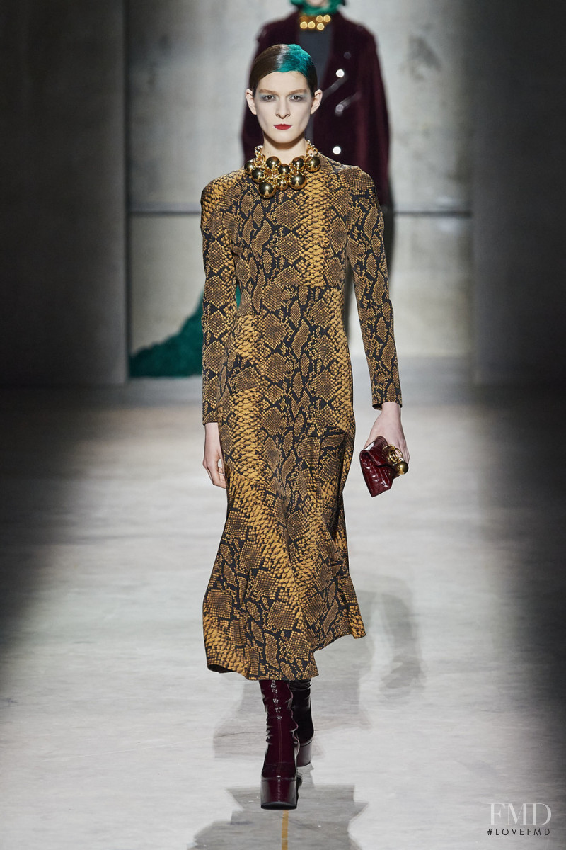 Mica Tosi featured in  the Dries van Noten fashion show for Autumn/Winter 2020