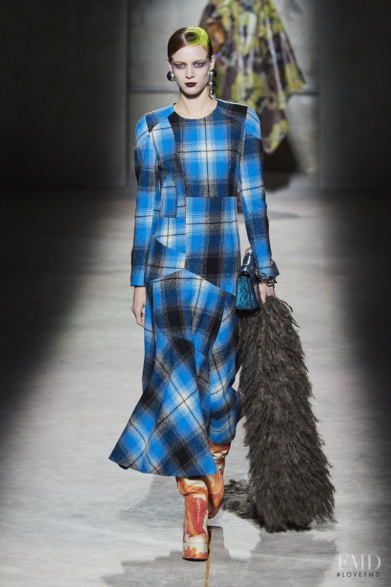 Sarah Dahl featured in  the Dries van Noten fashion show for Autumn/Winter 2020