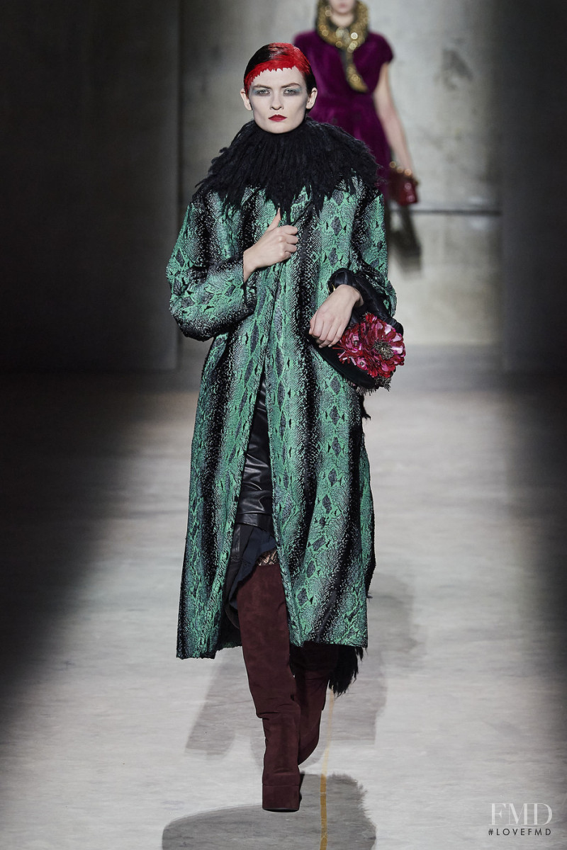 Lara Mullen featured in  the Dries van Noten fashion show for Autumn/Winter 2020