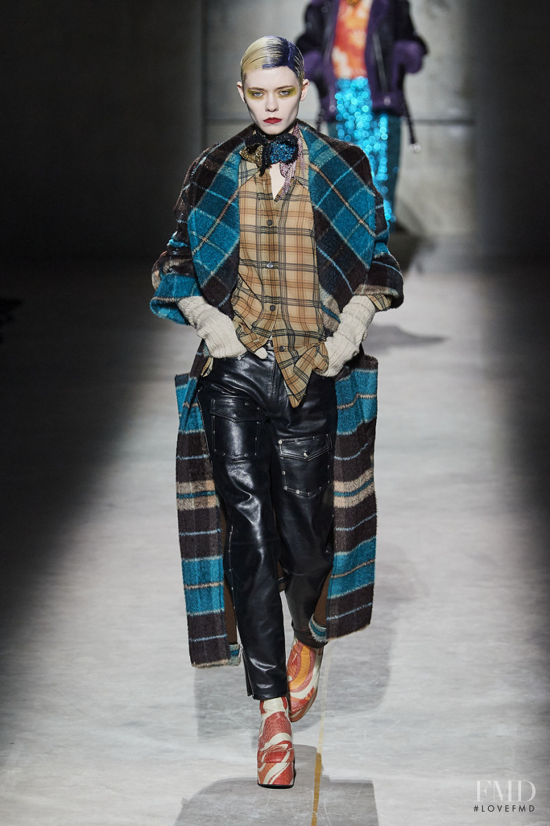 Maike Inga featured in  the Dries van Noten fashion show for Autumn/Winter 2020