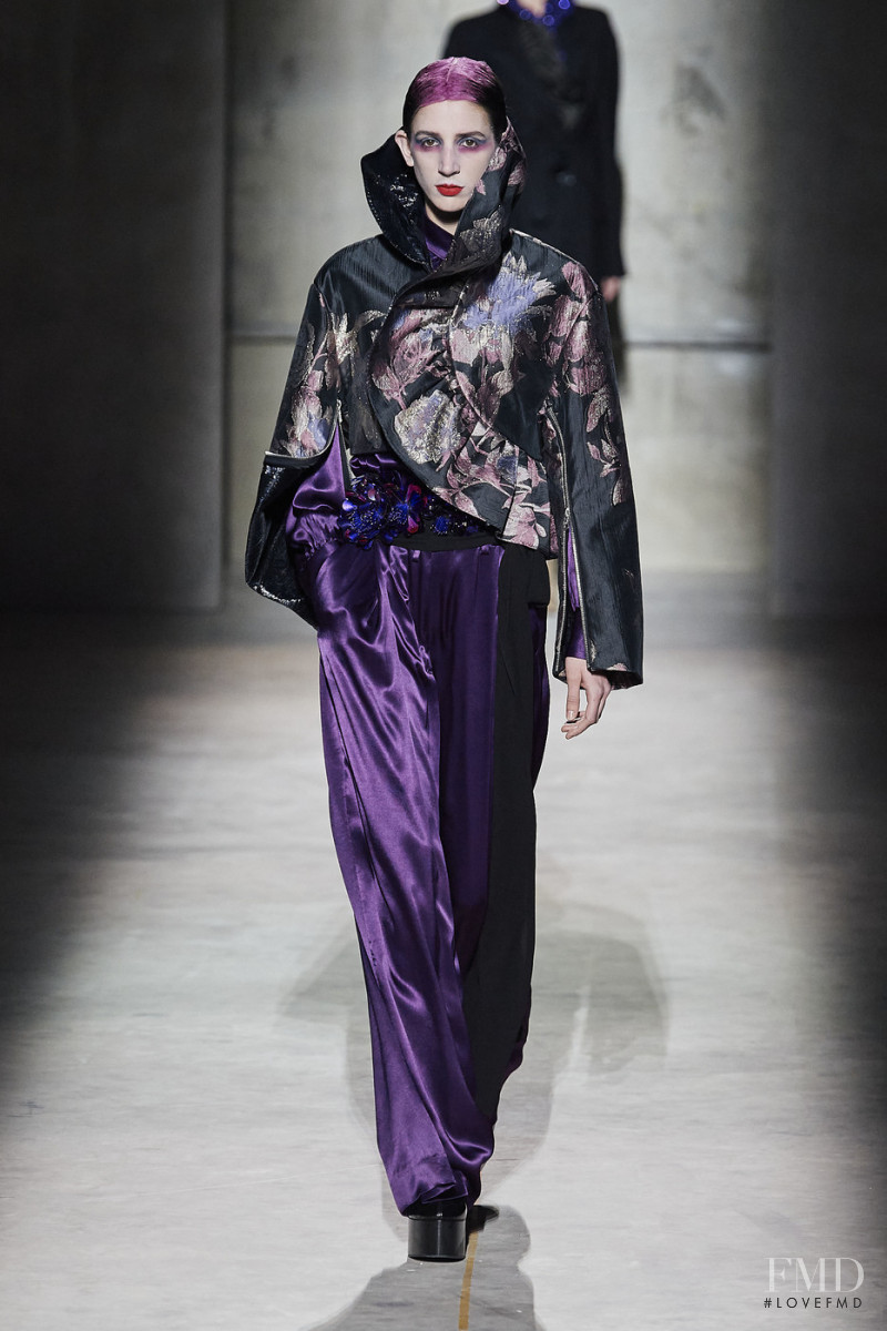 Rachel Marx featured in  the Dries van Noten fashion show for Autumn/Winter 2020