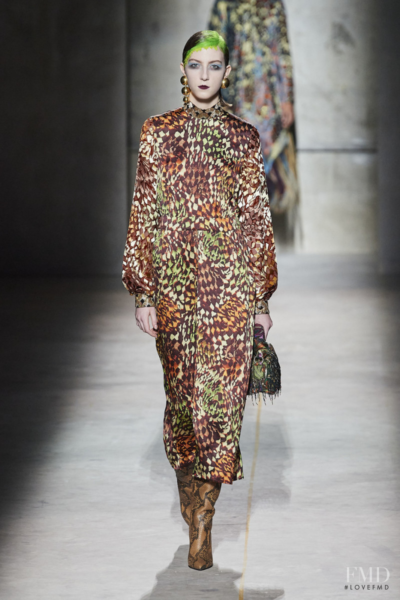 Evelyn Nagy featured in  the Dries van Noten fashion show for Autumn/Winter 2020