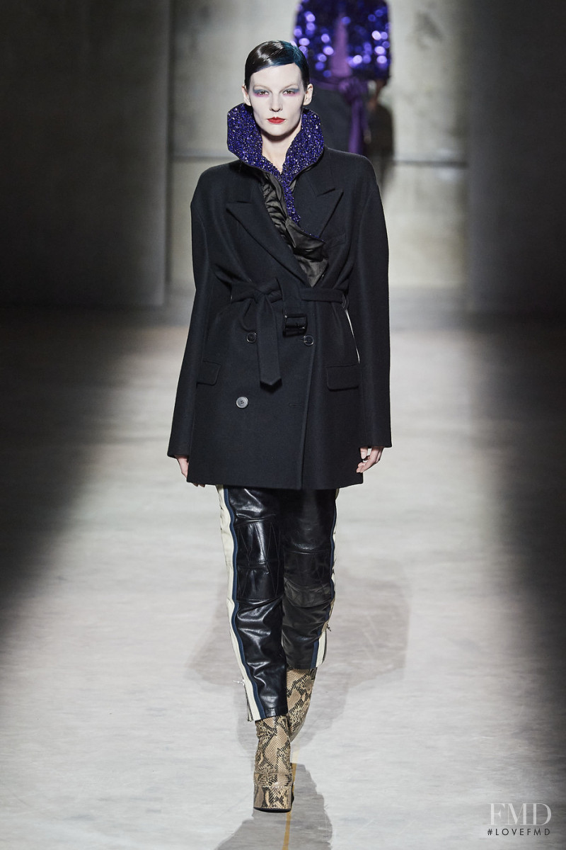 Sara Blomqvist featured in  the Dries van Noten fashion show for Autumn/Winter 2020