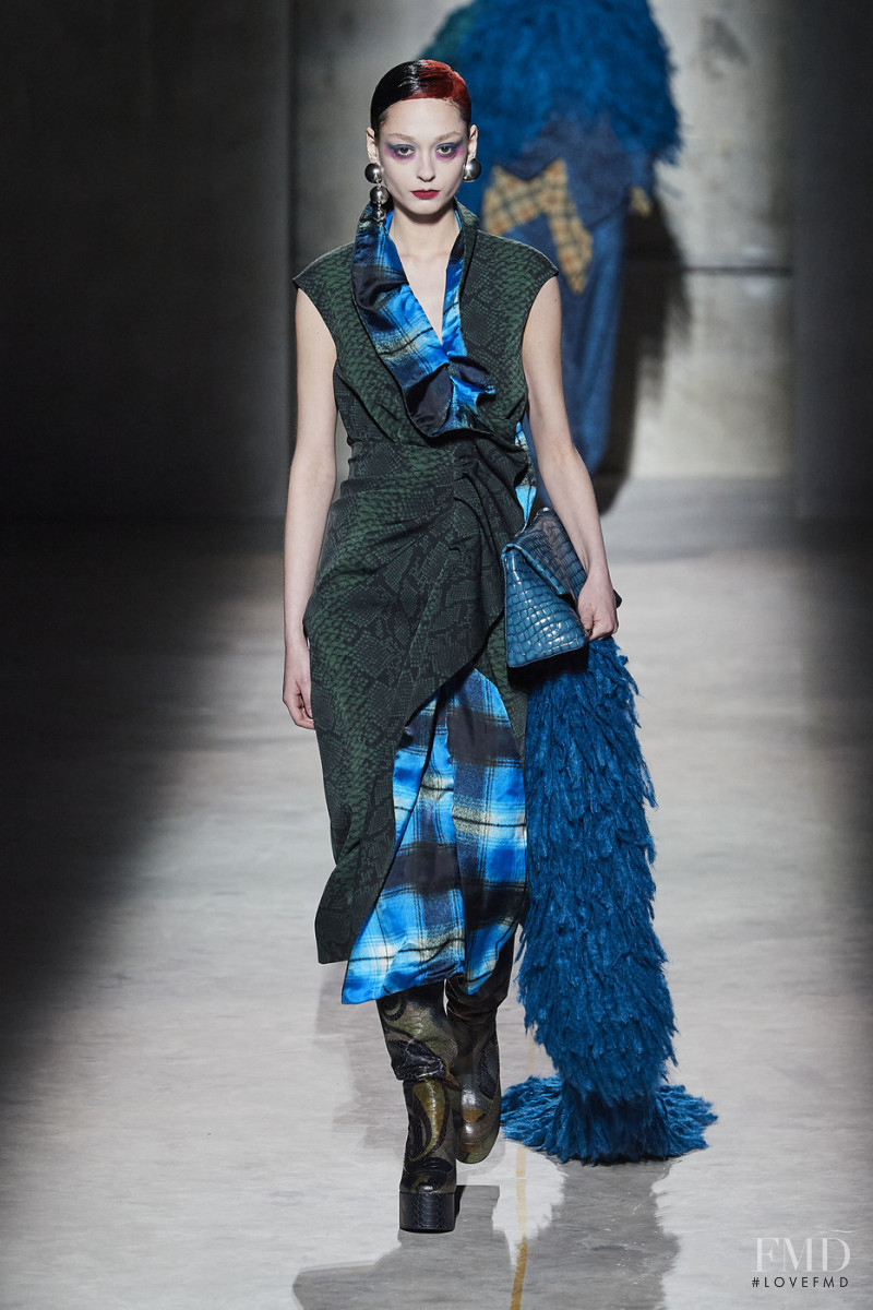 Ivana Trivic featured in  the Dries van Noten fashion show for Autumn/Winter 2020