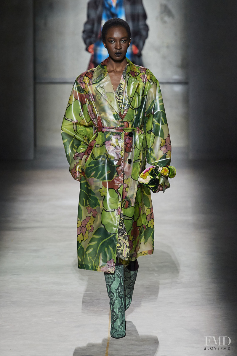 Nicole Atieno featured in  the Dries van Noten fashion show for Autumn/Winter 2020