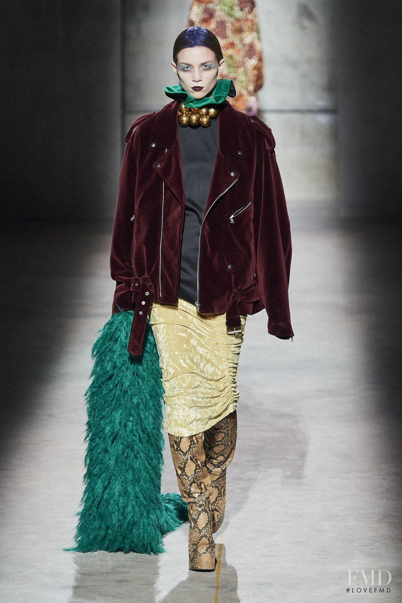 Rebecca Leigh Longendyke featured in  the Dries van Noten fashion show for Autumn/Winter 2020