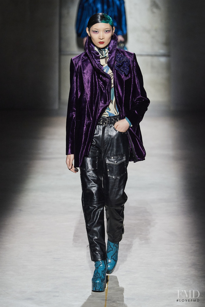 Qin Lei featured in  the Dries van Noten fashion show for Autumn/Winter 2020