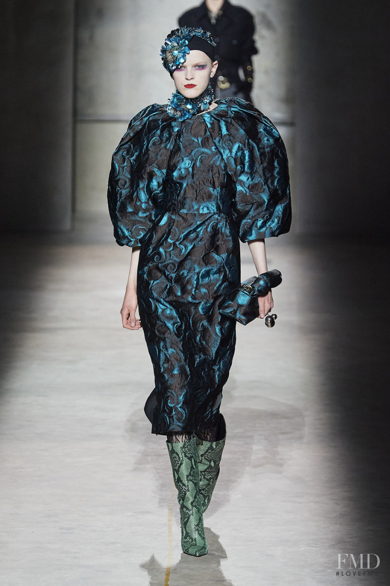 Hannah Motler featured in  the Dries van Noten fashion show for Autumn/Winter 2020