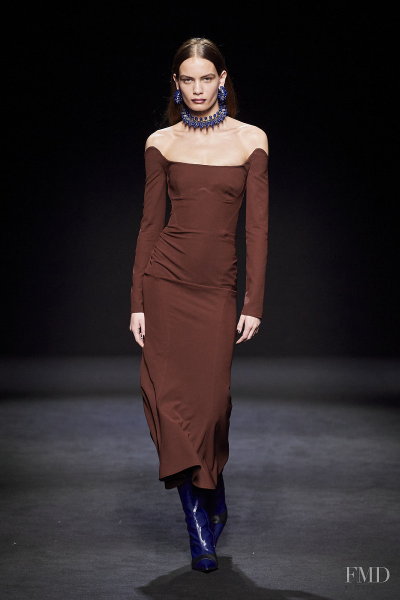Nina Marker featured in  the Mugler fashion show for Autumn/Winter 2020
