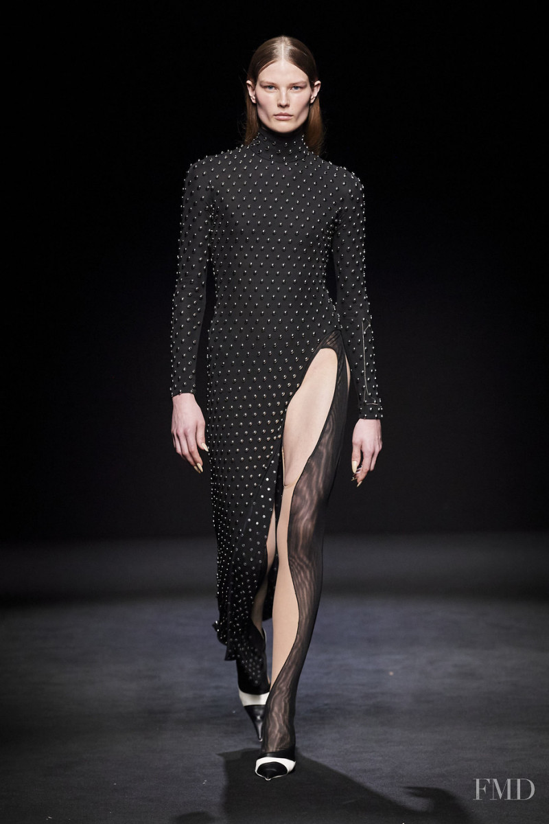 Adela Stenberg featured in  the Mugler fashion show for Autumn/Winter 2020