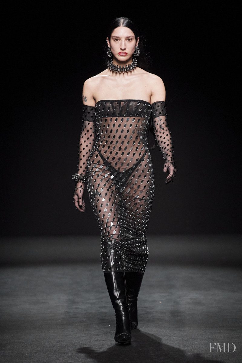 Oceana Celeste featured in  the Mugler fashion show for Autumn/Winter 2020