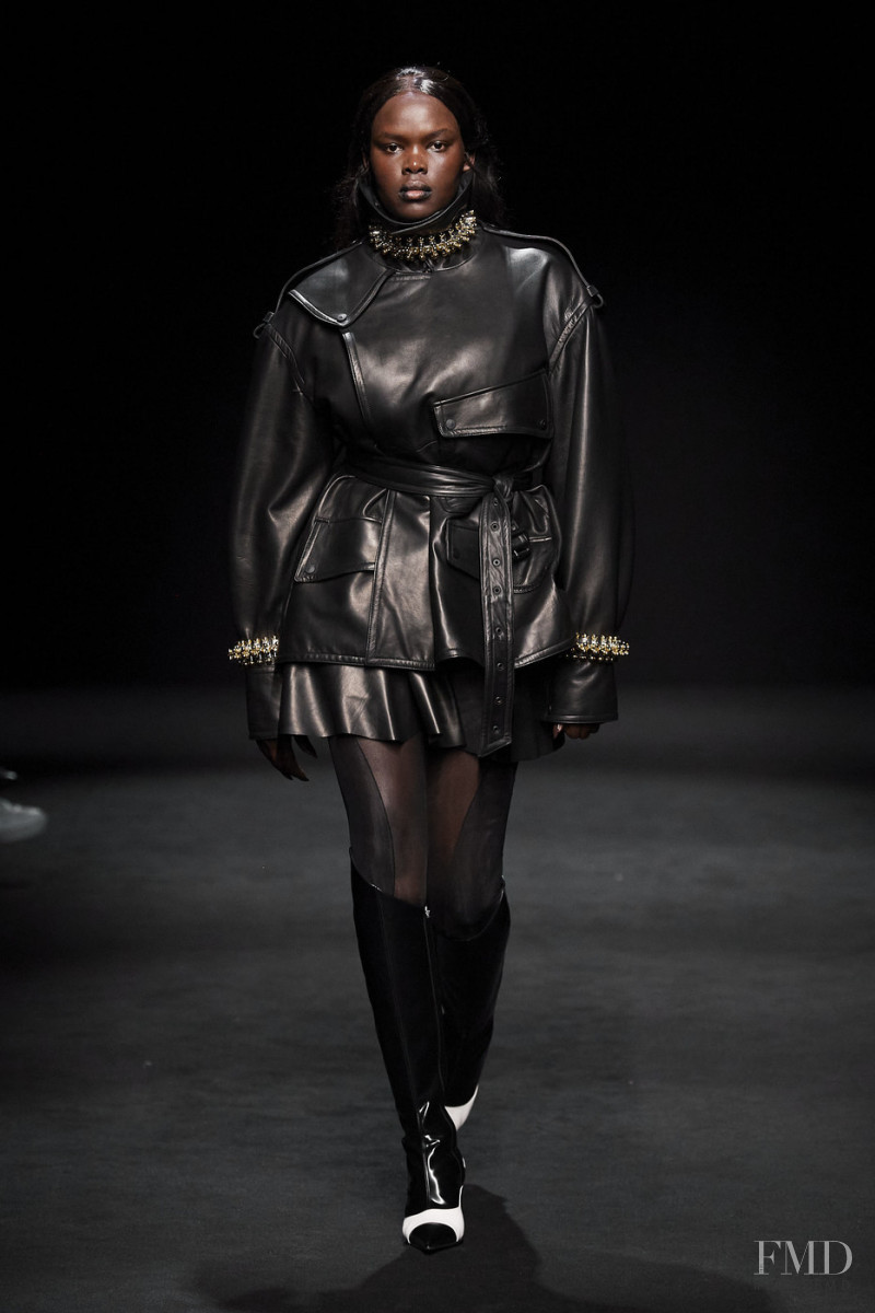 Ariish Wol featured in  the Mugler fashion show for Autumn/Winter 2020
