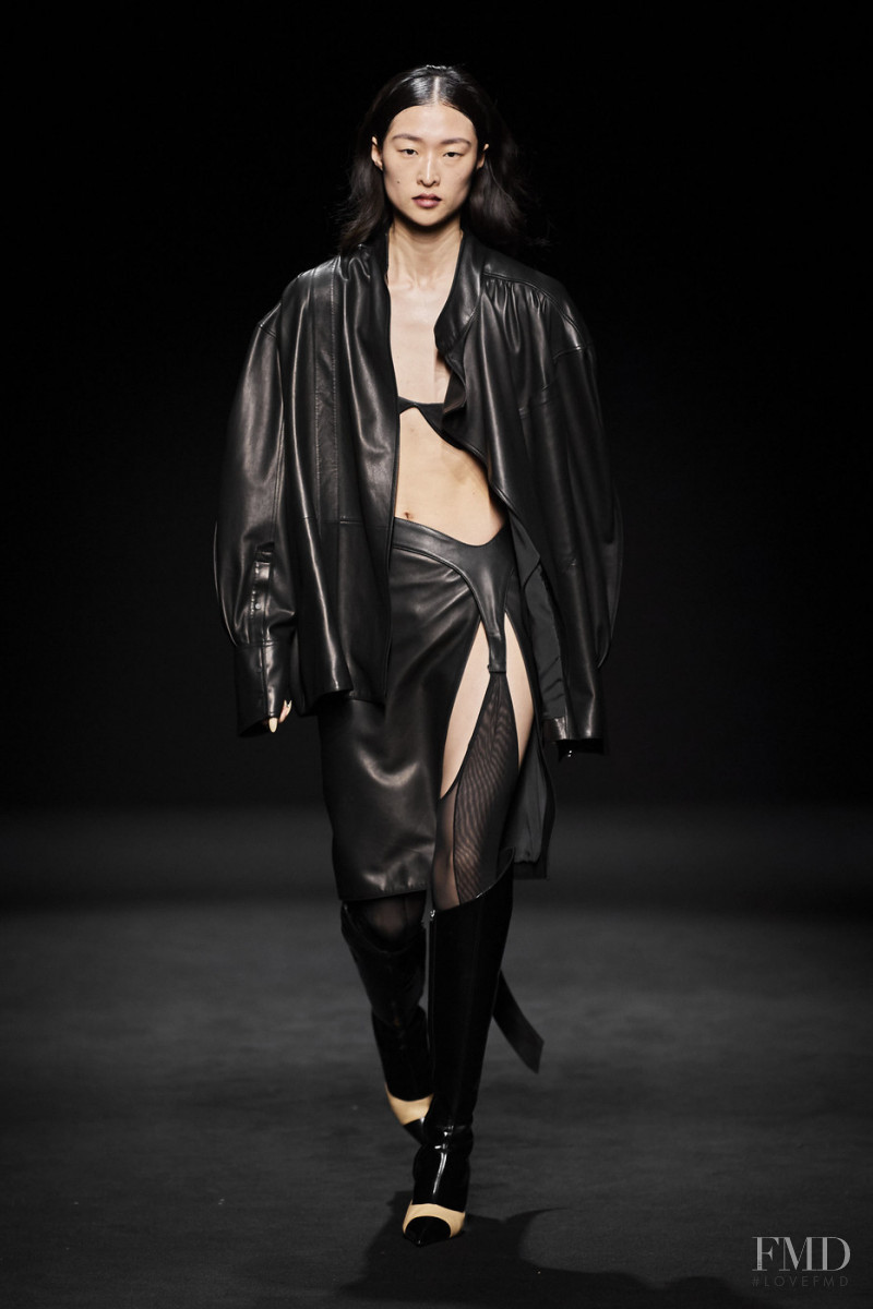 Chu Wong featured in  the Mugler fashion show for Autumn/Winter 2020