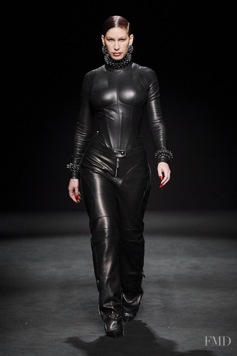 Trinity Trice featured in  the Mugler fashion show for Autumn/Winter 2020