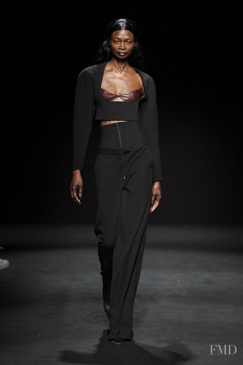 Debra Shaw featured in  the Mugler fashion show for Autumn/Winter 2020