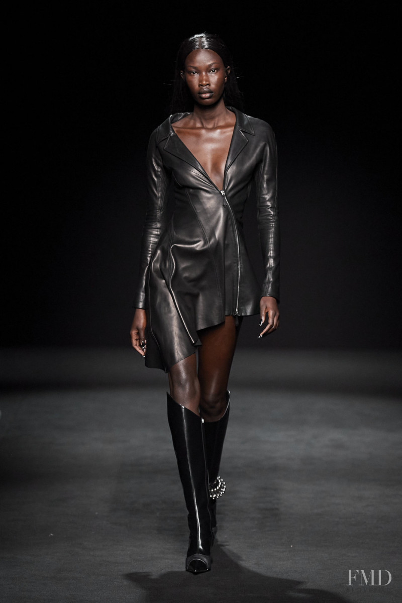 Adhel Bol featured in  the Mugler fashion show for Autumn/Winter 2020