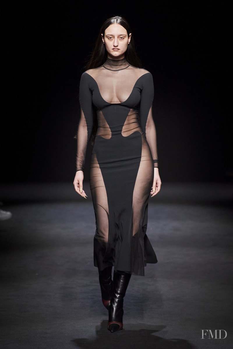 Jess Maybury featured in  the Mugler fashion show for Autumn/Winter 2020