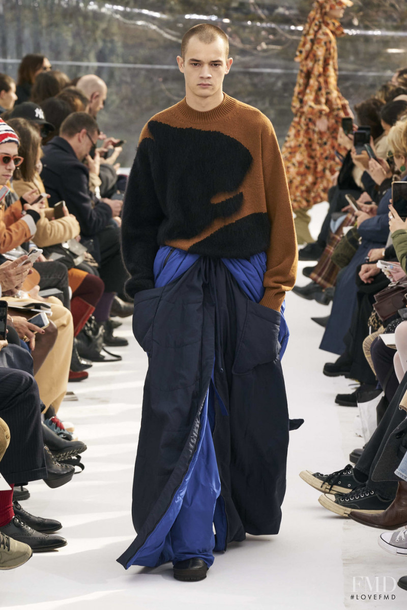 Maxime Frenel featured in  the Kenzo fashion show for Autumn/Winter 2020