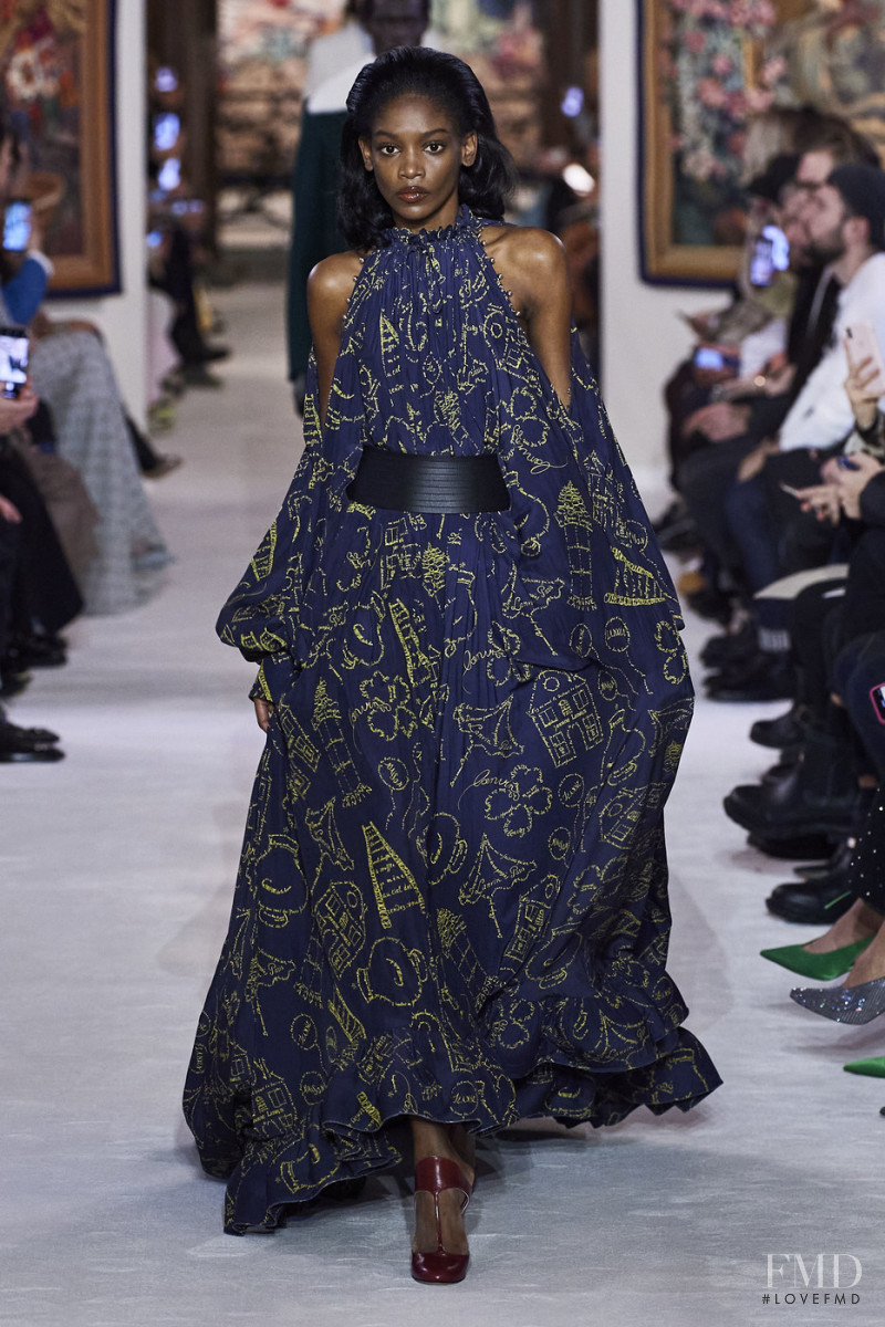 Elibeidy Dani featured in  the Lanvin fashion show for Autumn/Winter 2020