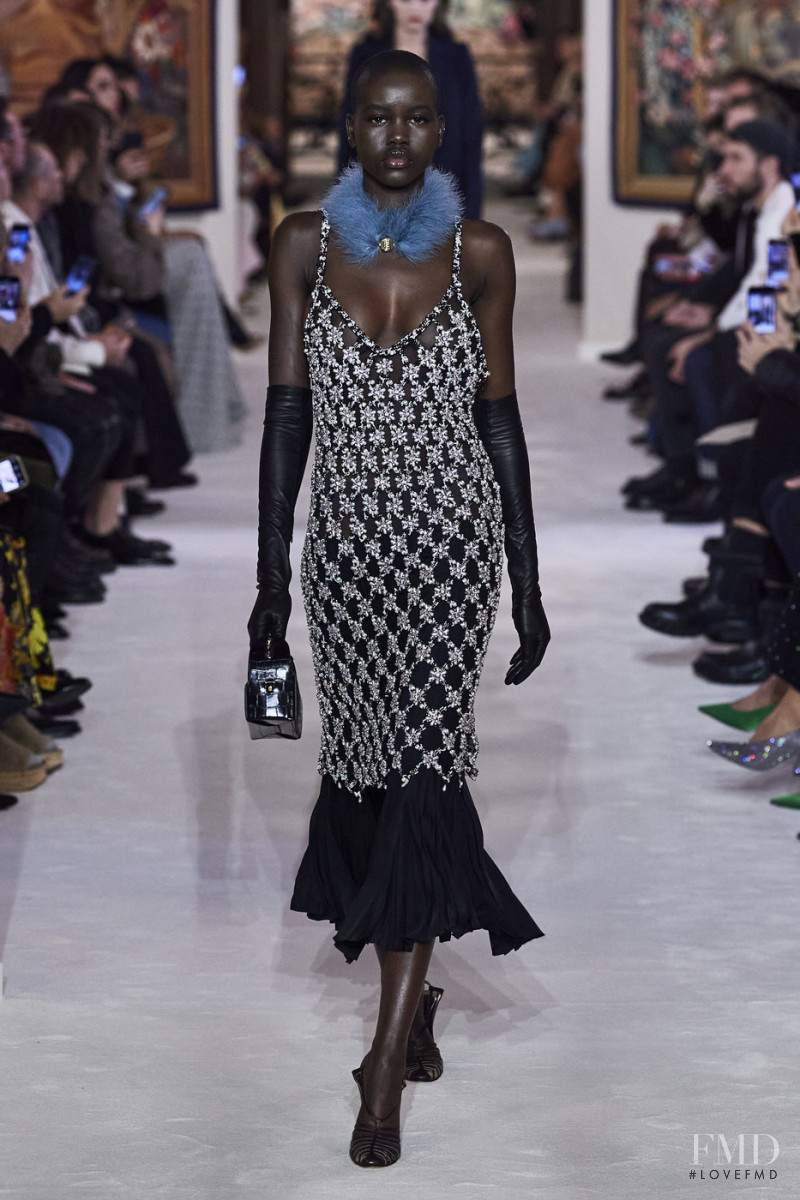 Adut Akech Bior featured in  the Lanvin fashion show for Autumn/Winter 2020