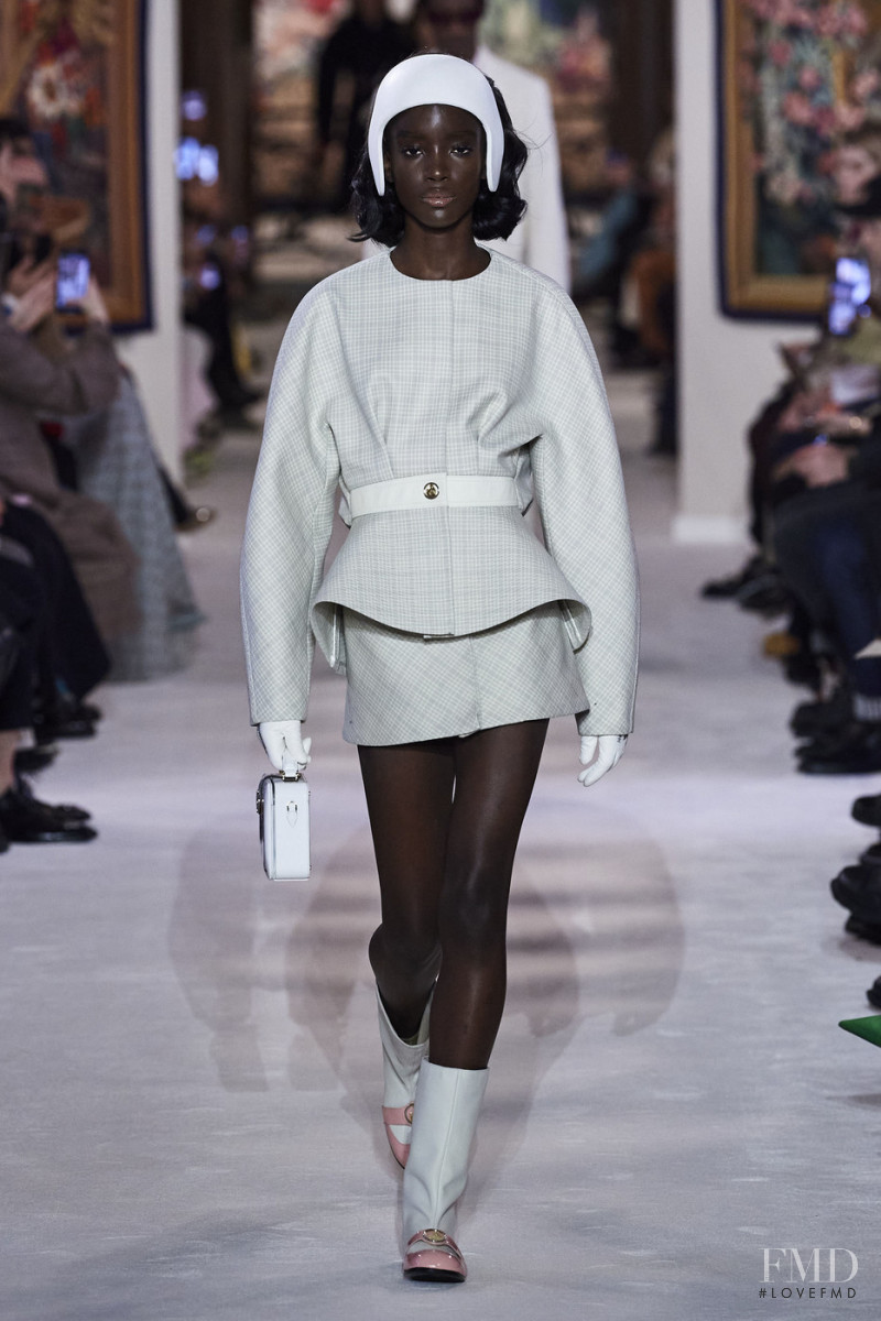 Maty Fall Diba featured in  the Lanvin fashion show for Autumn/Winter 2020