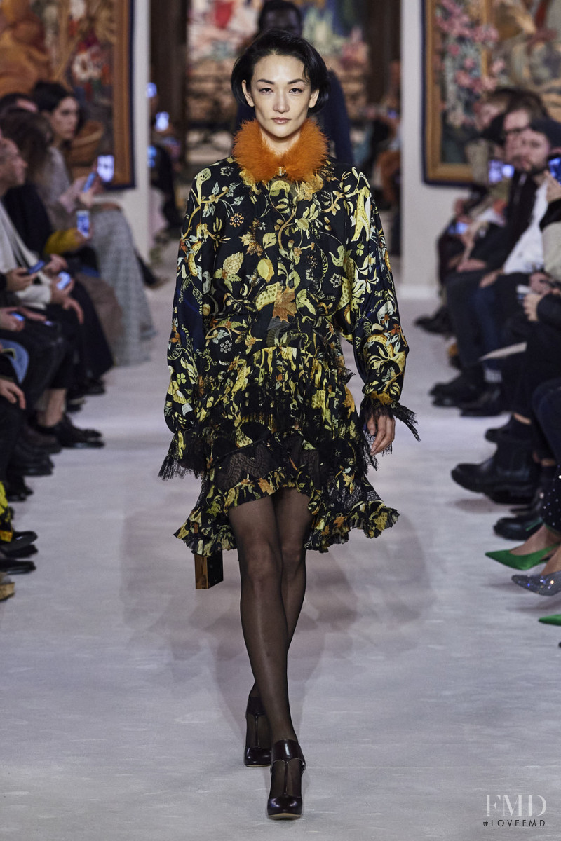 Ai Tominaga featured in  the Lanvin fashion show for Autumn/Winter 2020
