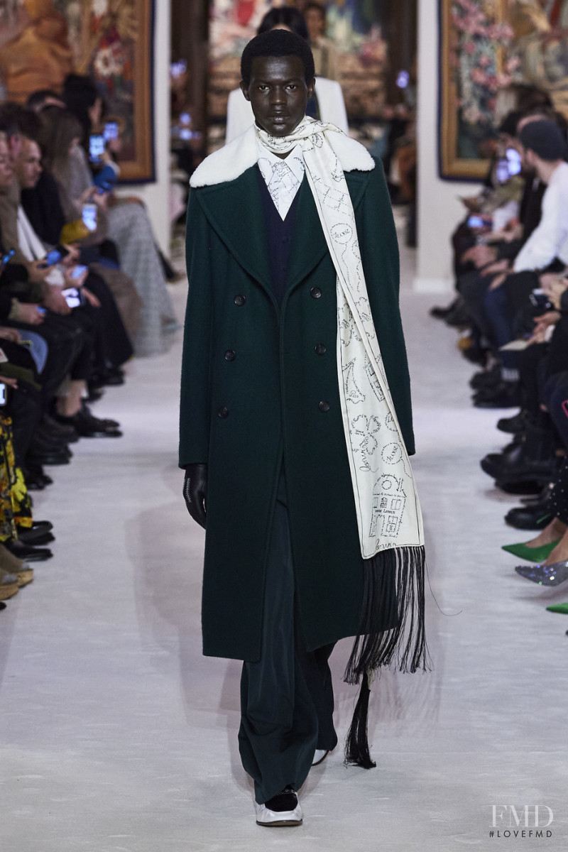 Mohammed Mewalga featured in  the Lanvin fashion show for Autumn/Winter 2020