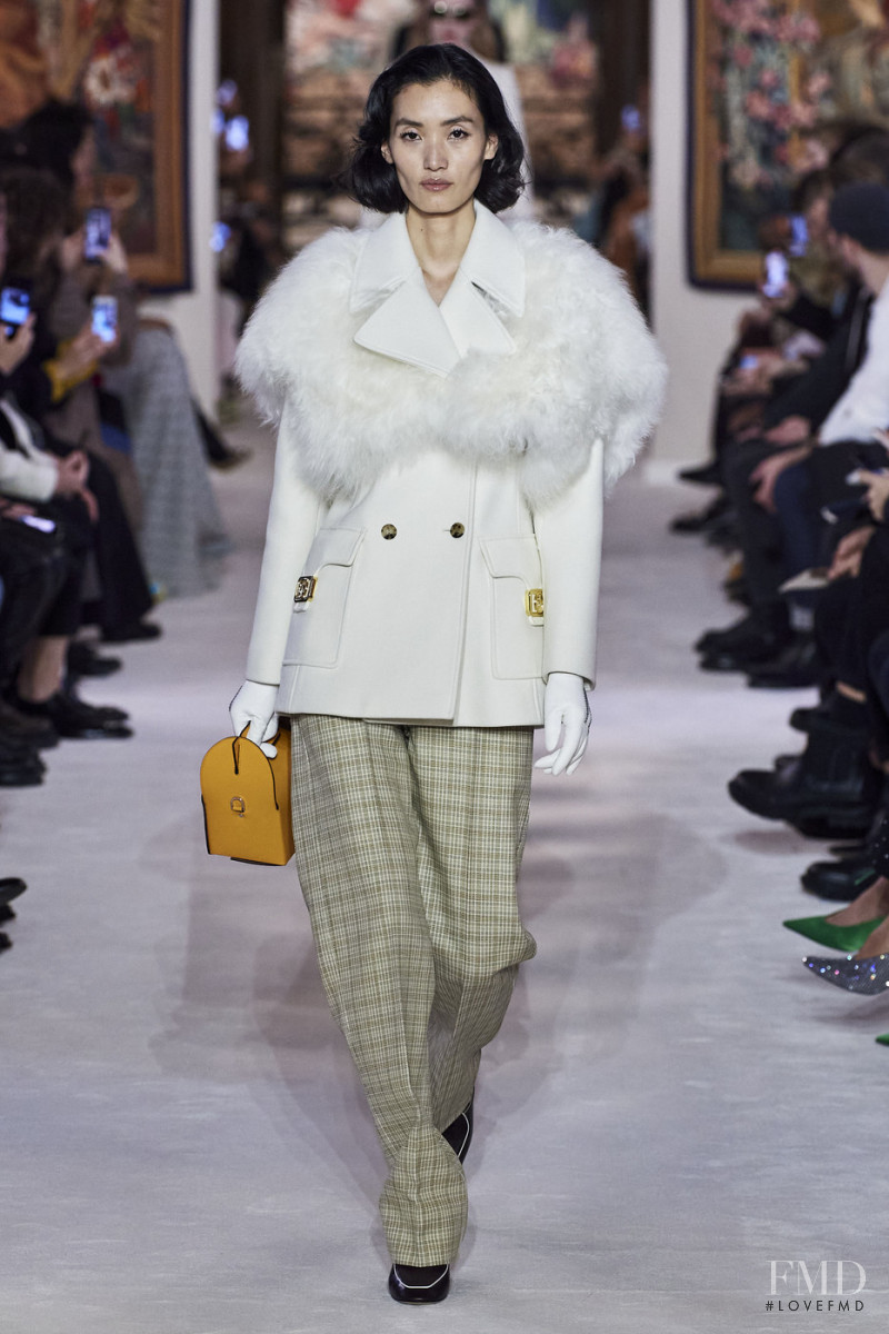 Lina Zhang featured in  the Lanvin fashion show for Autumn/Winter 2020