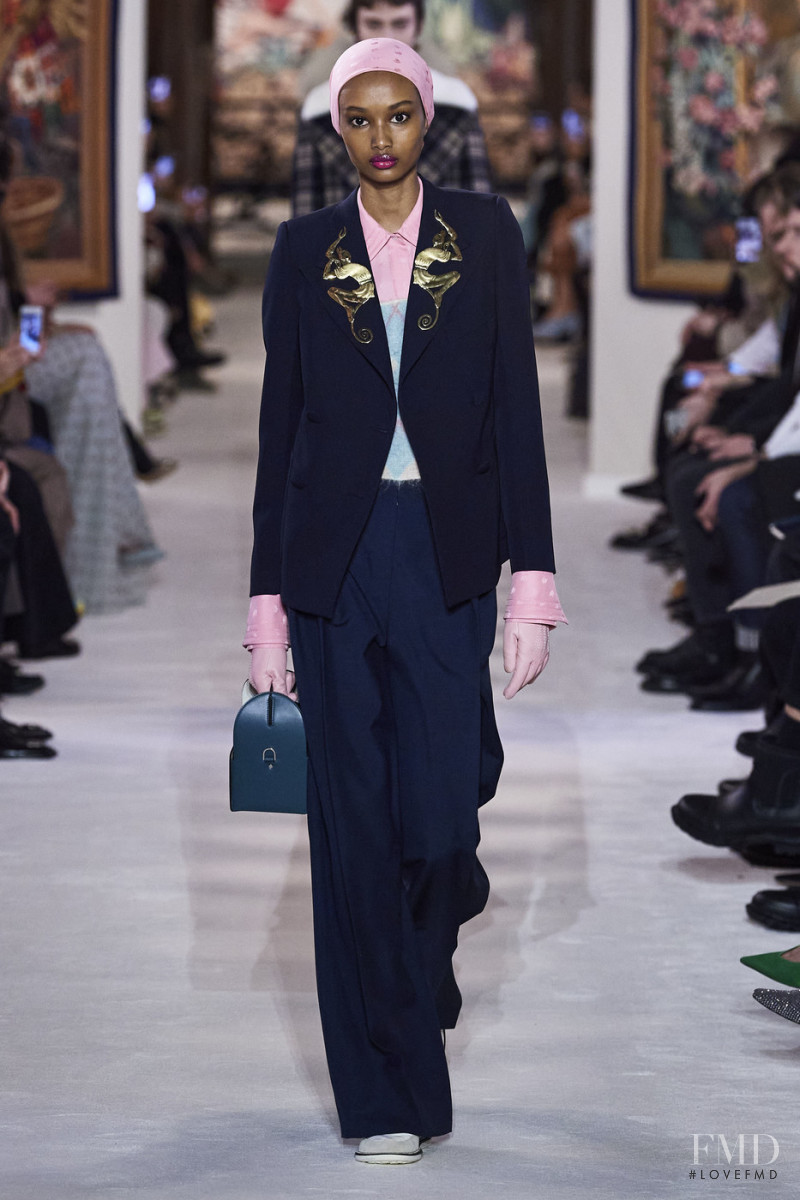 Ugbad Abdi featured in  the Lanvin fashion show for Autumn/Winter 2020