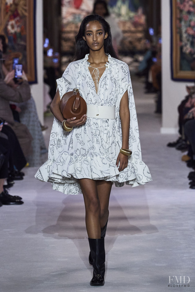 Mona Tougaard featured in  the Lanvin fashion show for Autumn/Winter 2020