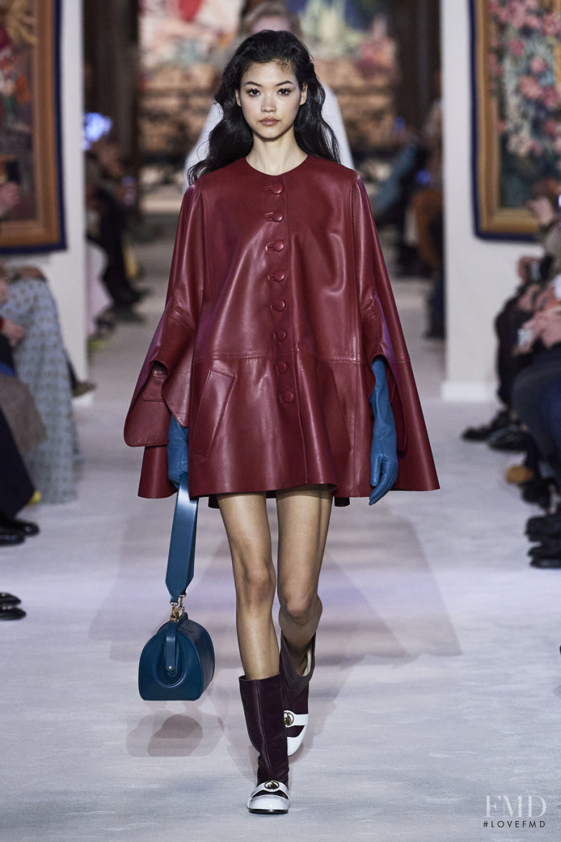 Mika Schneider featured in  the Lanvin fashion show for Autumn/Winter 2020